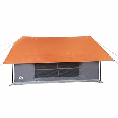 Tent 5-Persoons Waterdicht Grijs En Oranje