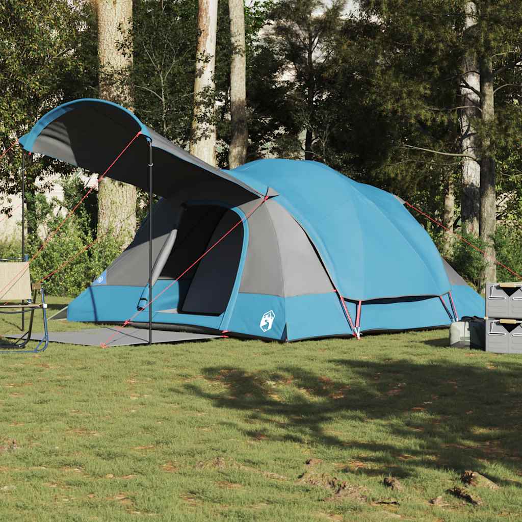 Tunneltent Voor Gezin 8-Persoons Waterdicht Blauw