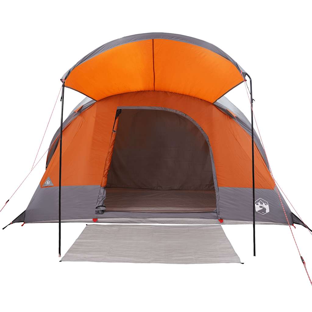 Tunneltent 8-Persoons Waterdicht Grijs En Oranje