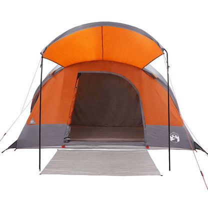 Tunneltent 8-Persoons Waterdicht Grijs En Oranje