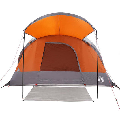 Tunneltent 8-Persoons Waterdicht Grijs En Oranje