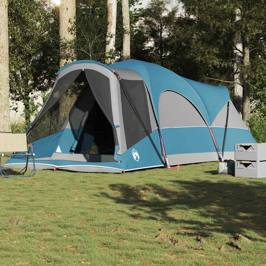 Tunneltent Voor Gezin 8-Persoons Waterdicht Blauw