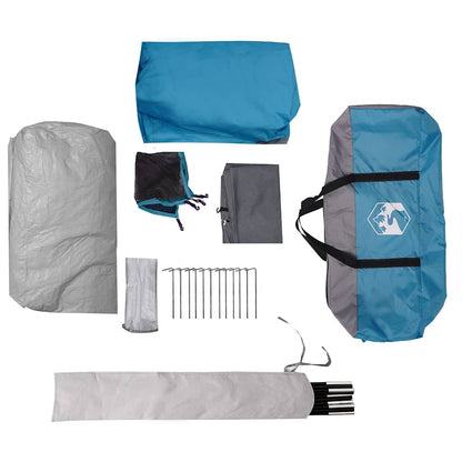 Tunneltent Voor Gezin 8-Persoons Waterdicht Blauw
