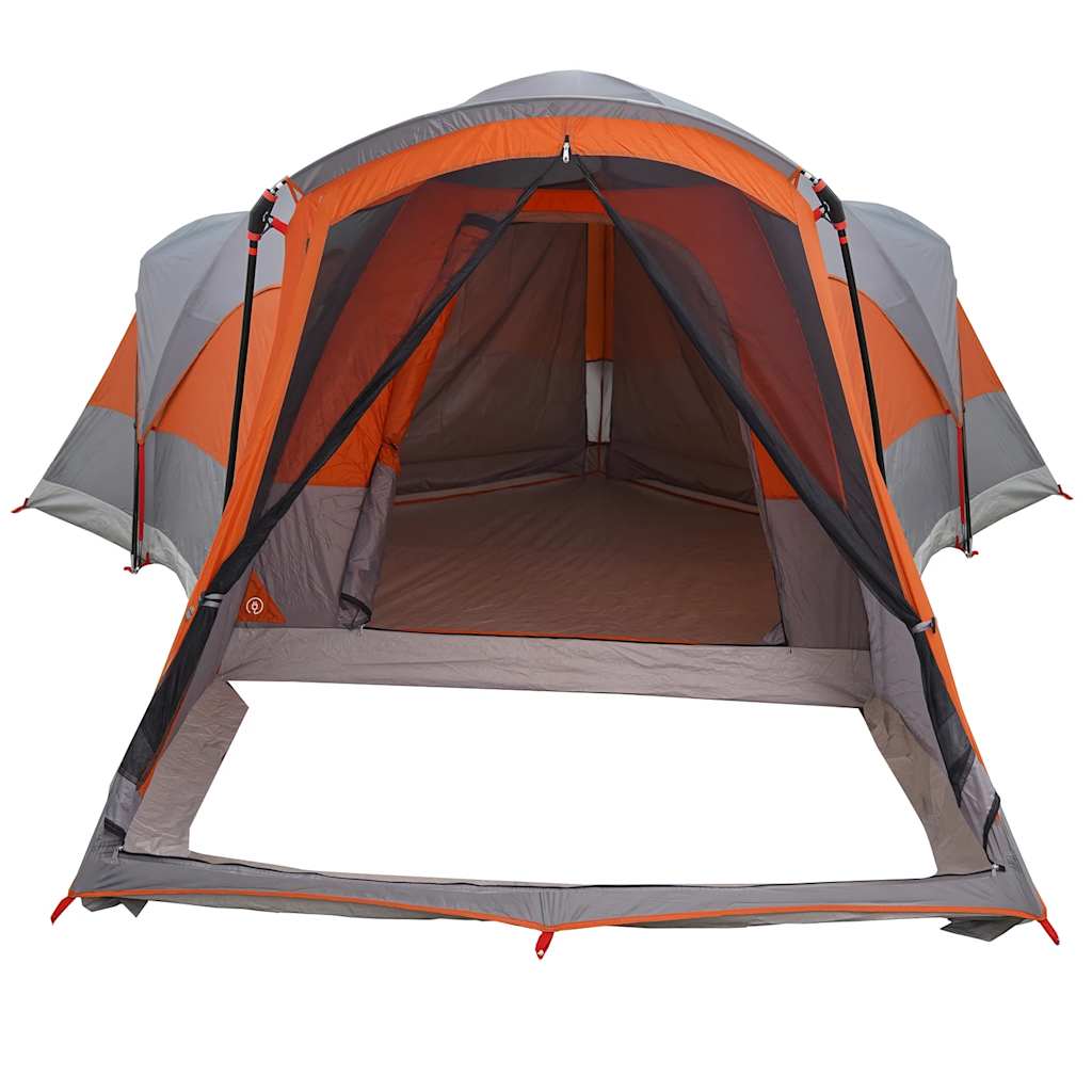 Tunneltent 8-Persoons Waterdicht Grijs En Oranje