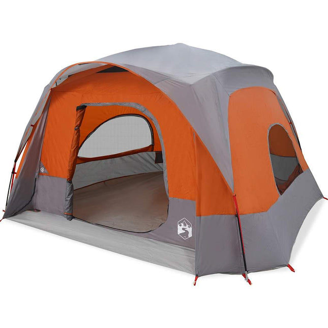 Gezinstent 6-Persoons Waterdicht Grijs En Oranje