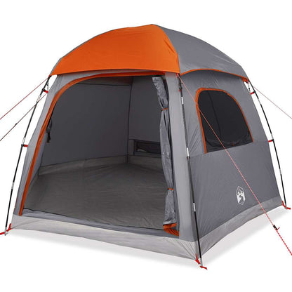 Familietent Iglo 6-Persoons Waterdicht Grijs En Oranje