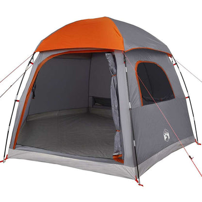 Familietent Iglo 6-Persoons Waterdicht Grijs En Oranje