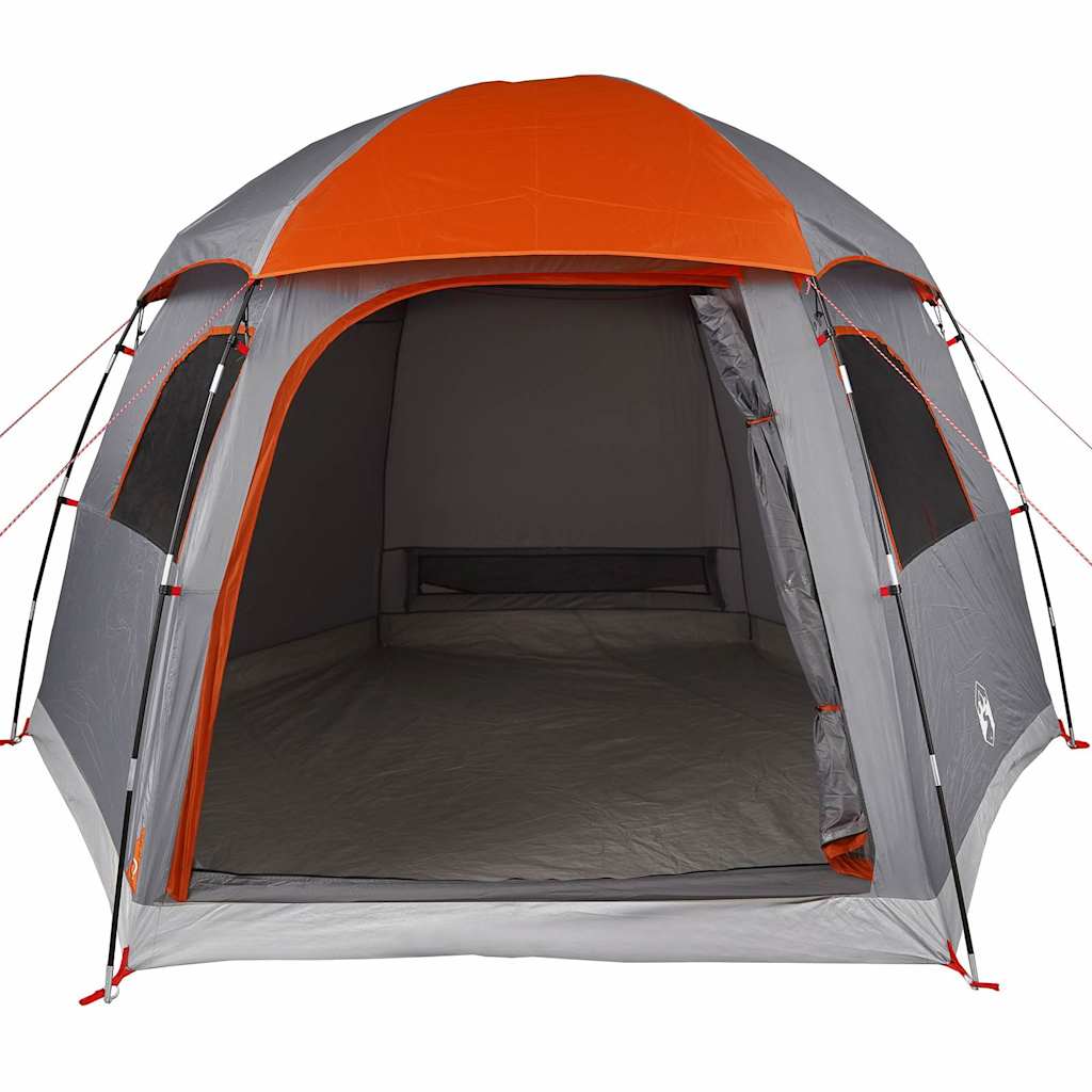 Familietent Iglo 6-Persoons Waterdicht Grijs En Oranje