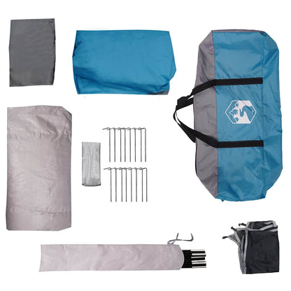 Tunneltent 6-Persoons Waterdicht Blauw