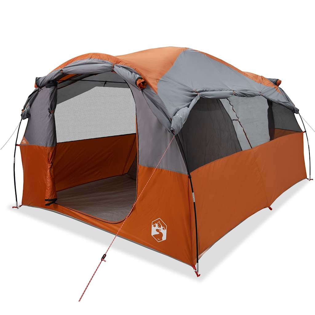 Tunneltent 6-Persoons Waterdicht Grijs En Oranje