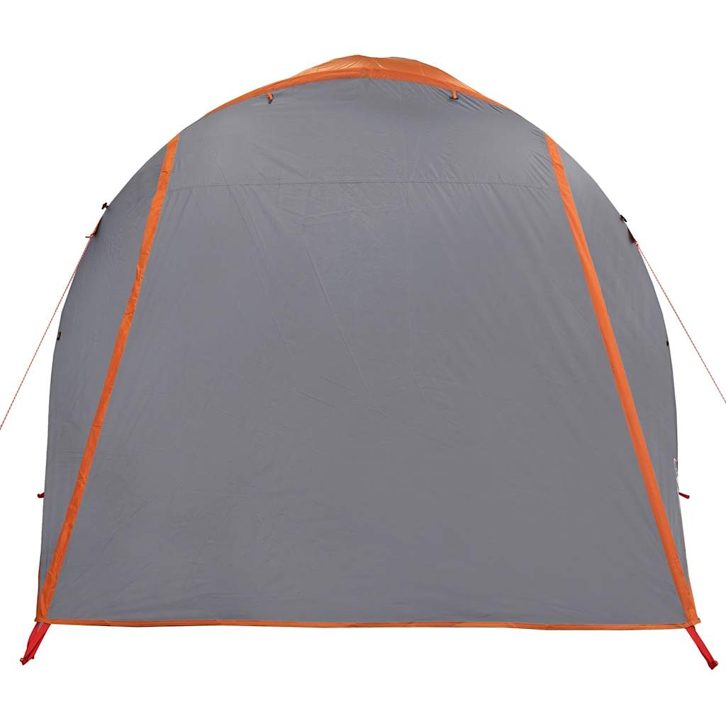 Tunneltent 6-Persoons Waterdicht Grijs En Oranje