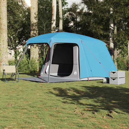 Kampeertent Met Verandakoepel 5-Persoons Waterdicht Blauw