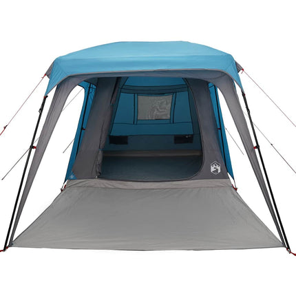 Kampeertent Met Verandakoepel 5-Persoons Waterdicht Blauw