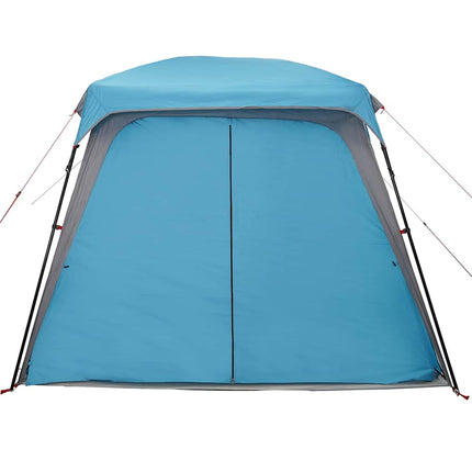 Kampeertent Met Verandakoepel 5-Persoons Waterdicht Blauw