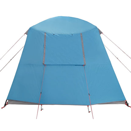 Kampeertent Met Verandakoepel 5-Persoons Waterdicht Blauw