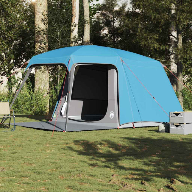 Kampeertent Met Verandakoepel 5-Persoons Waterdicht Blauw