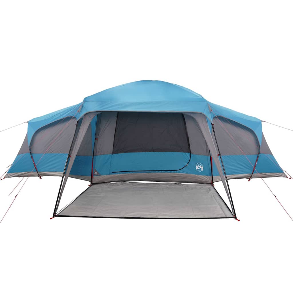 Familietent Met Verandakoepel 9-Persoons Waterdicht Blauw