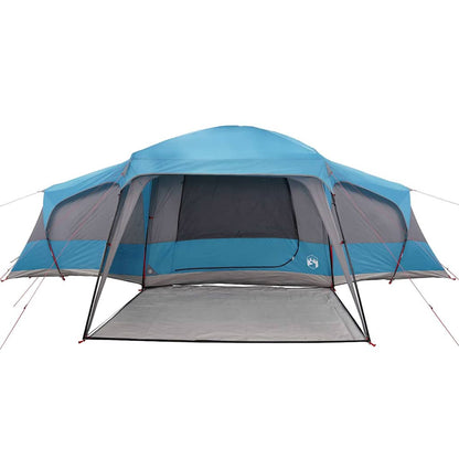 Familietent Met Verandakoepel 9-Persoons Waterdicht Blauw