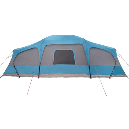 Familietent Met Verandakoepel 9-Persoons Waterdicht Blauw