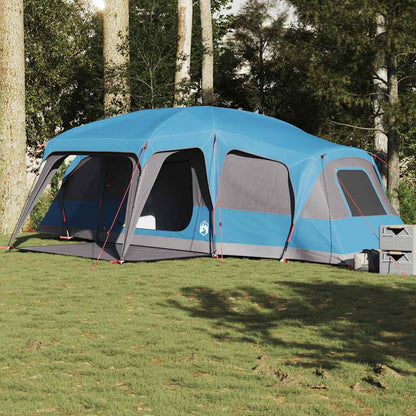 Familietent Met Verandakoepel 9-Persoons Waterdicht Blauw
