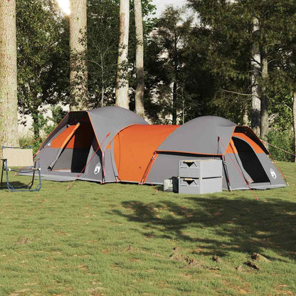 Tent 5-Persoons Waterdicht Grijs En Oranje