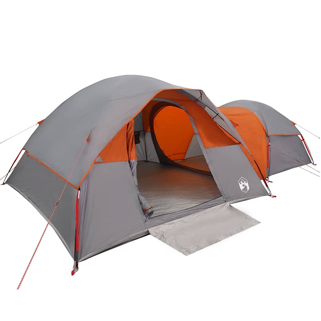 Tent 5-Persoons Waterdicht Grijs En Oranje