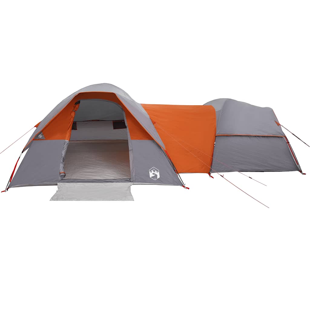 Tent 5-Persoons Waterdicht Grijs En Oranje