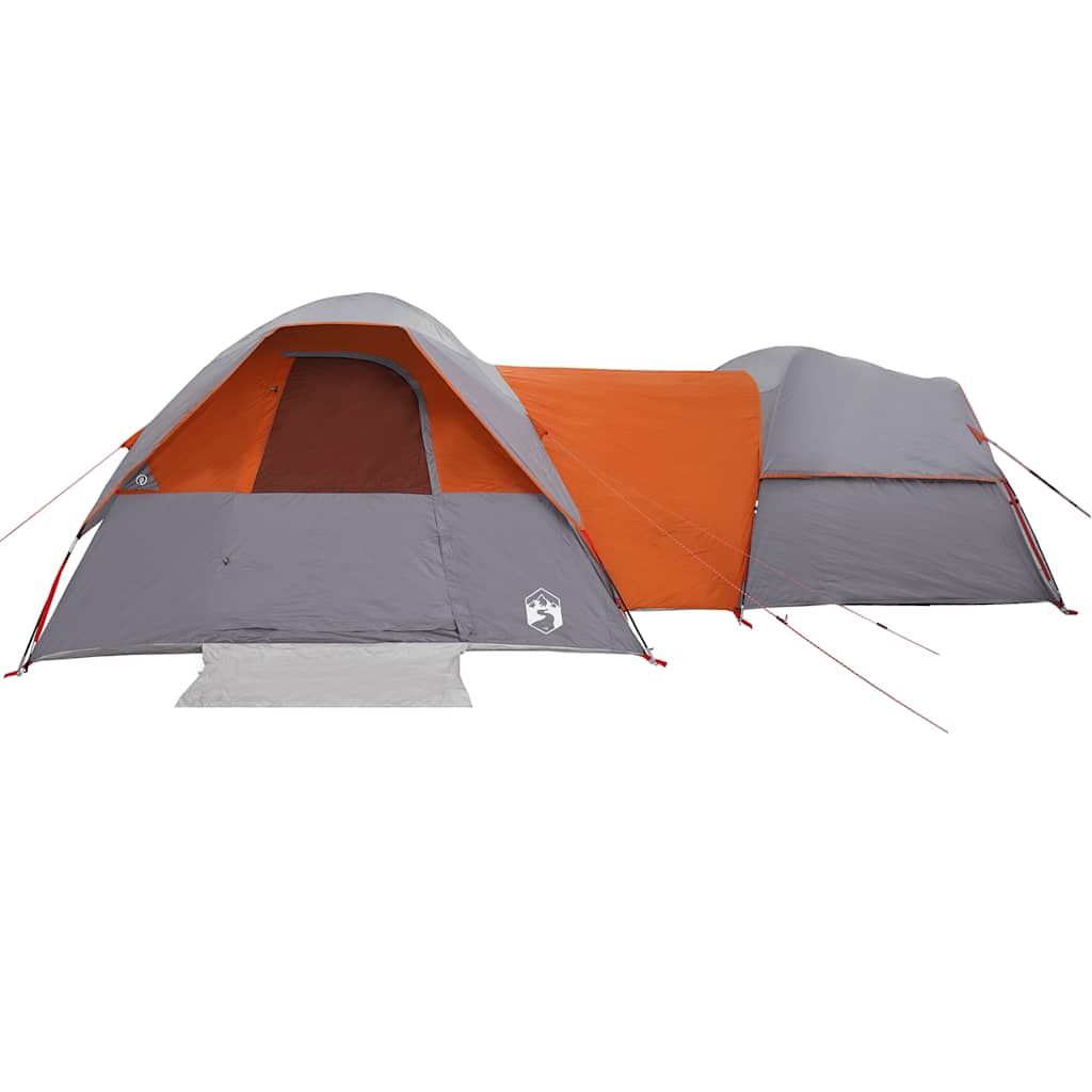 Tent 5-Persoons Waterdicht Grijs En Oranje