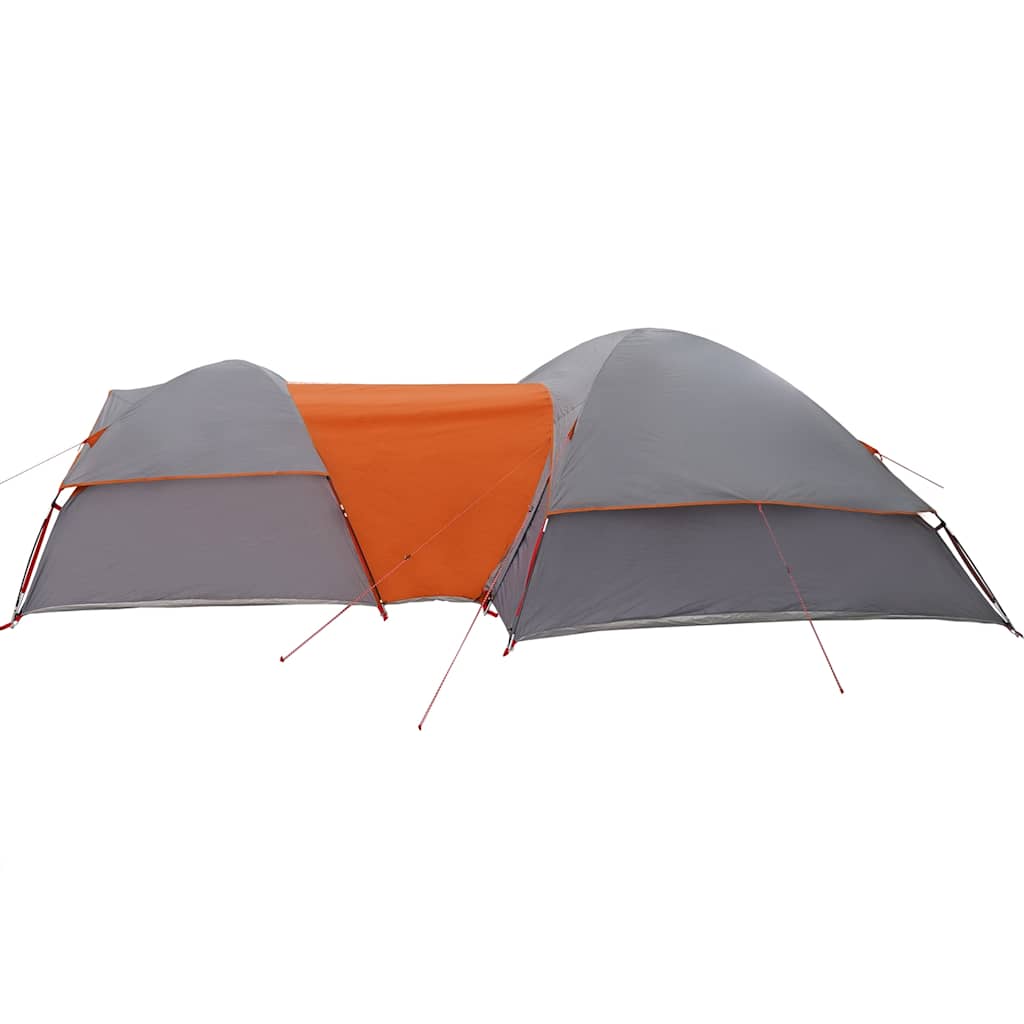 Tent 5-Persoons Waterdicht Grijs En Oranje