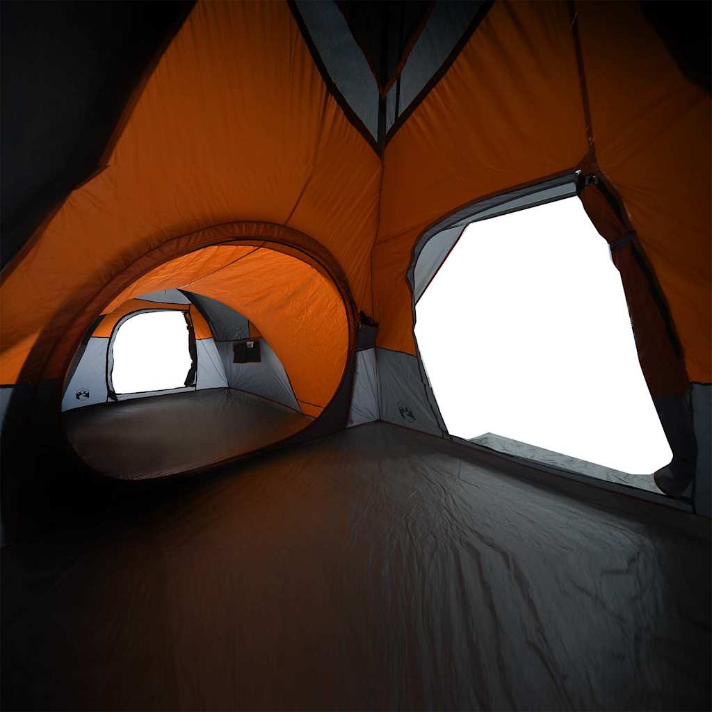 Tent 5-Persoons Waterdicht Grijs En Oranje