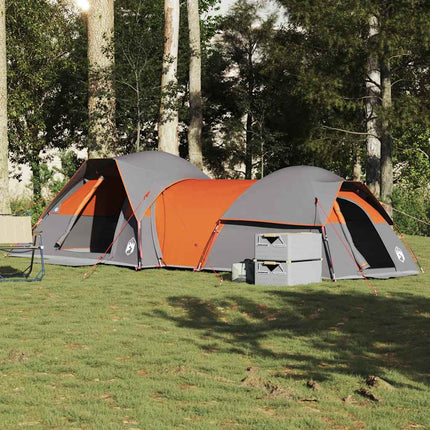 Tent 5-Persoons Waterdicht Grijs En Oranje