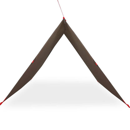 Kampeerluifel waterdicht 306x306 cm bruin