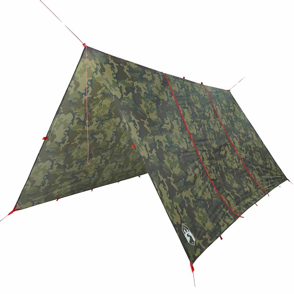 Kampeerluifel waterdicht 451x420 cm camouflage