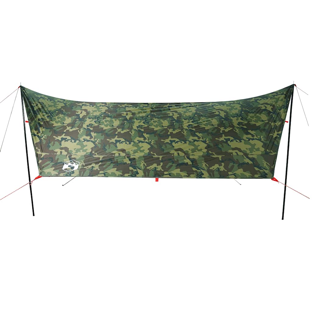 Kampeerluifel waterdicht 438x376x212 cm camouflage