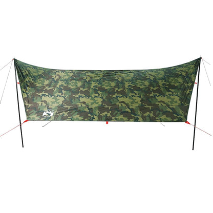 Kampeerluifel waterdicht 438x376x212 cm camouflage