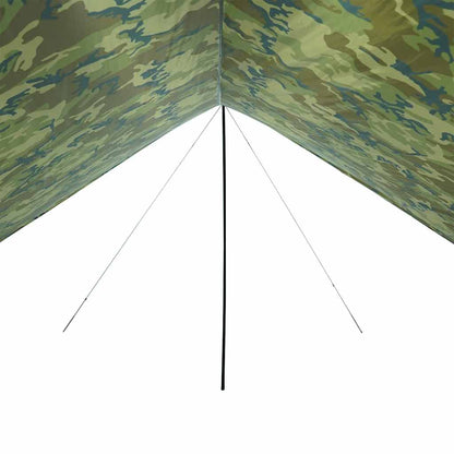 Kampeerluifel waterdicht 438x376x212 cm camouflage