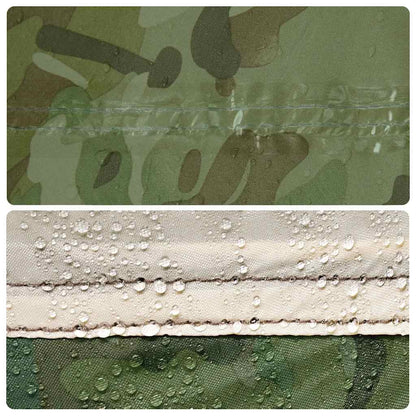 Kampeerluifel waterdicht 438x376x212 cm camouflage