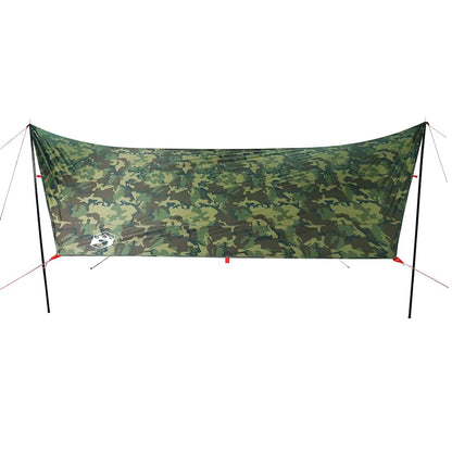 Kampeerluifel waterdicht 462x306x211 cm camouflage