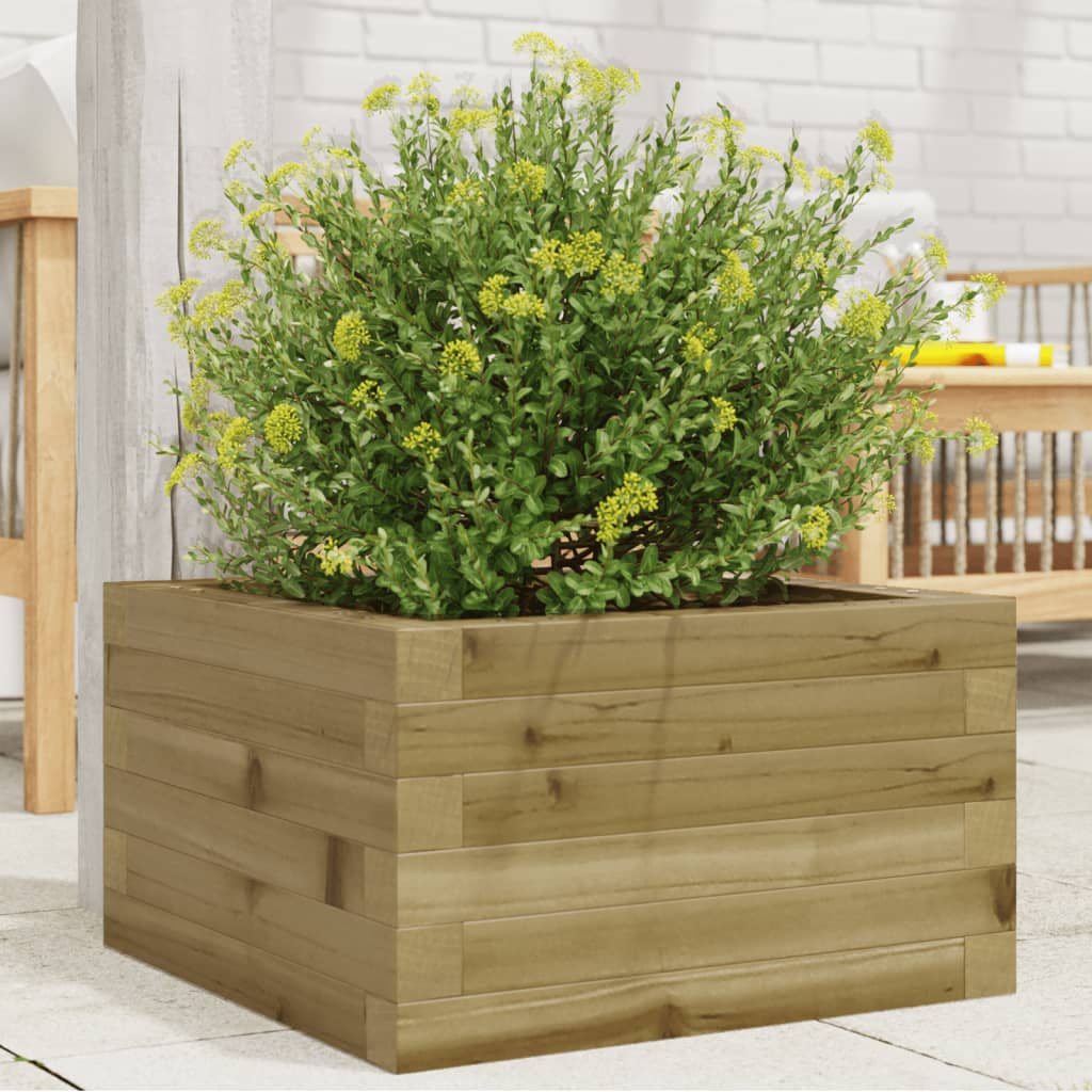Plantenbak 40X40X49,5 Cm Geïmpregneerd Grenenhout Naturel Geïmpregneerd
