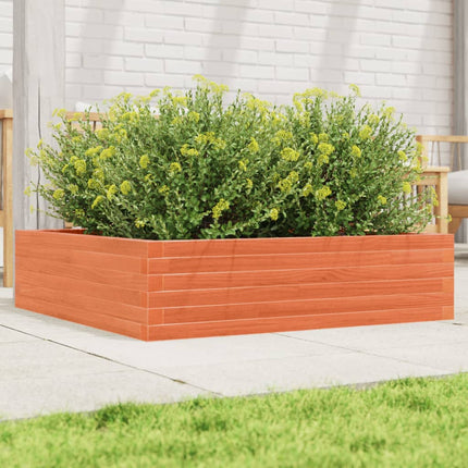 Plantenbak Massief Grenenhout Wasbruin
