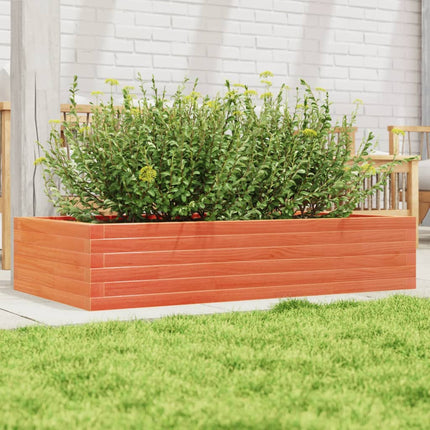 Plantenbak Massief Grenenhout Wasbruin