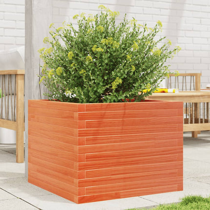 Plantenbak Massief Grenenhout Wasbruin