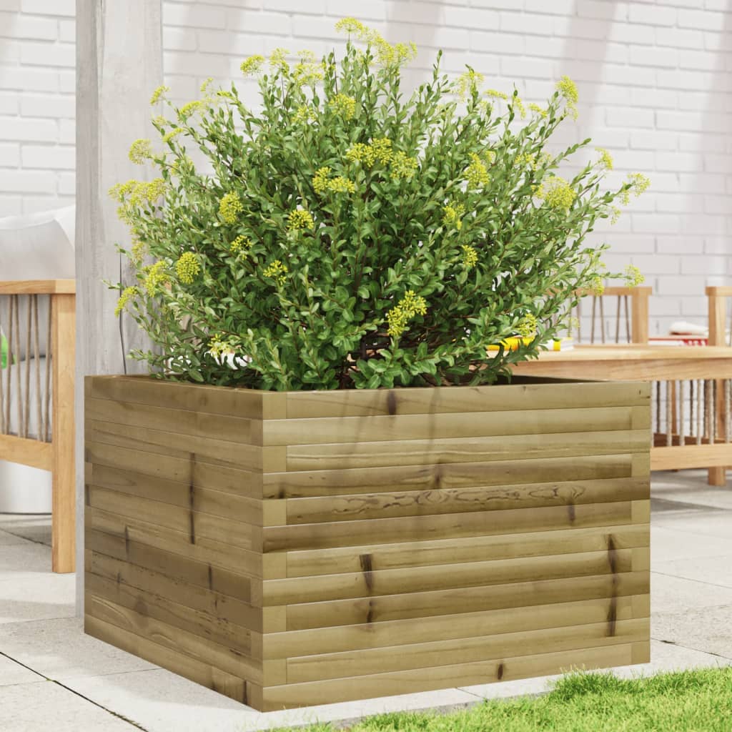 Plantenbak 40X40X49,5 Cm Geïmpregneerd Grenenhout Naturel Geïmpregneerd