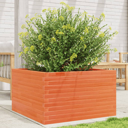 Plantenbak Massief Grenenhout Wasbruin