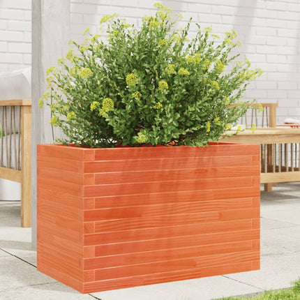 Plantenbak Massief Grenenhout Wasbruin