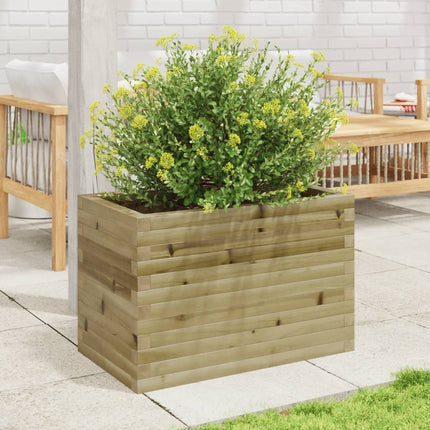 Plantenbak 70X40X45,5 Cm Geïmpregneerd Grenenhout Naturel Geïmpregneerd