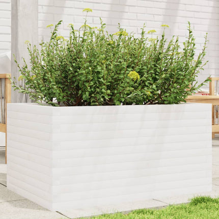 Plantenbak 70X40X72,5 Cm Massief Grenenhout Wit