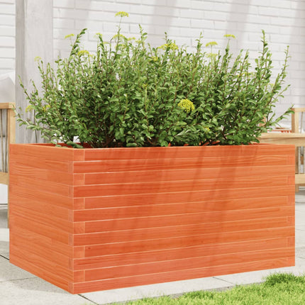 Plantenbak Massief Grenenhout Wasbruin