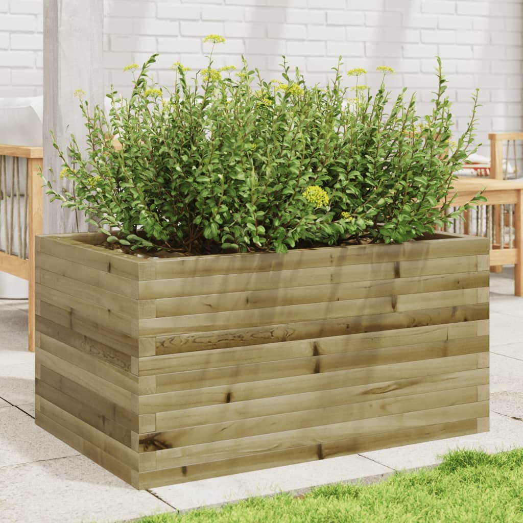 Plantenbak 40X40X49,5 Cm Geïmpregneerd Grenenhout Naturel Geïmpregneerd