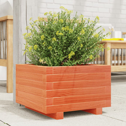 Plantenbak Massief Grenenhout Wasbruin